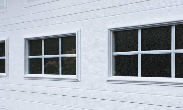 fenêtres thermos dans la porte de garage